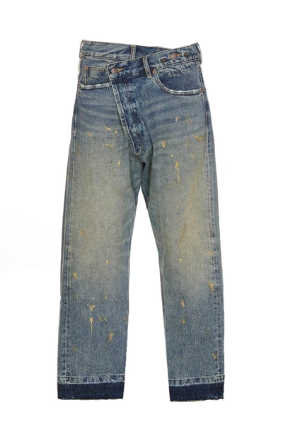 R13 Crossover Jean Gold Clinton In Gold Clinton Blue