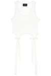 Simone Rocha White Easy Tank Top In White