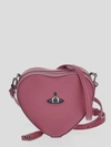 Vivienne Westwood Mini Heart Shoulder Bag In Pink