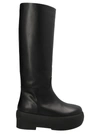 Gia Borghini Black Slip-on Boots With Platform In Black
