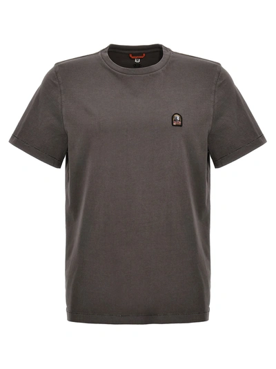 PARAJUMPERS LOGO PATCH T-SHIRT GRAY