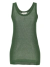 LEMAIRE SEAMLESS RIB TOPS GREEN