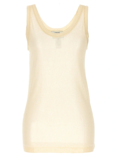 Lemaire Seamless Tank Top In Cream