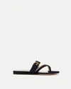 Veronica Beard Salva Suede Sandal In Navy