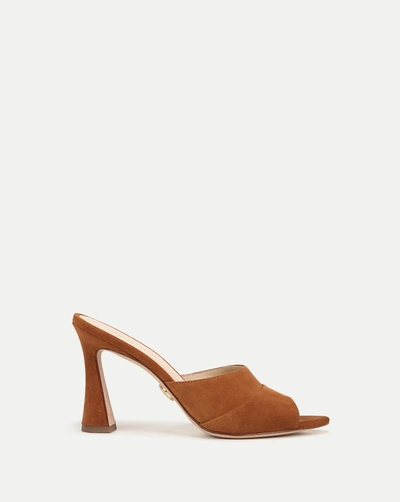 Veronica Beard Thora Suede Mule In Caramel