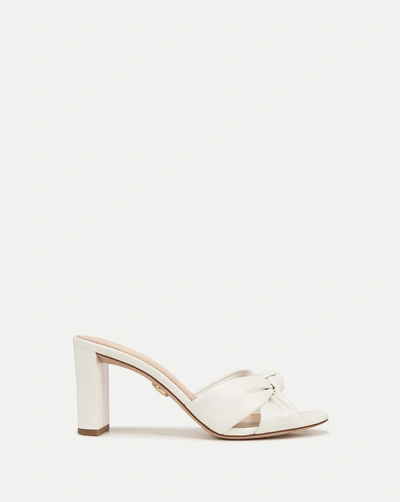 Veronica Beard Ganita Knot-front Sandal In Coconut