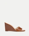 Veronica Beard Ellen Wedge Sandal In Caramel