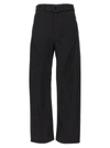 Lemaire Trousers With Twisted Belt And Wide Leg