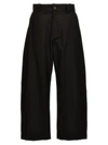 Studio Nicholson Sorte Pleated Cotton-twill Wide-leg Trousers