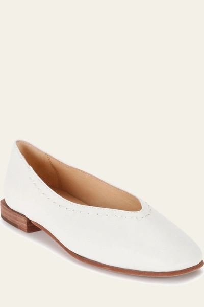 The Frye Company Frye Claire Flats In White