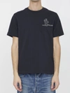 Moncler Small Logo T-shirt In Blue