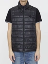 Moncler Lautaret Zip-up Down Vest In Black