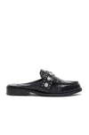Senso Ciara Studded Loafer Mules In Ebony