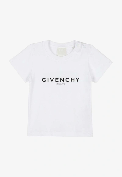 Givenchy Baby Logo Cotton T-shirt In White