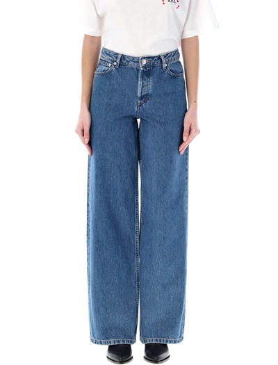 Apc A.p.c. Elisabeth Jeans In Washed Indigo