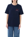 Apc Navy Hearts T-shirt In Dark Navy
