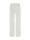 Chloé Flare Leg Jeans In White