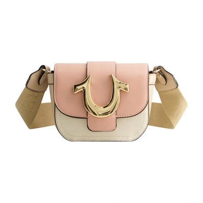 True Religion Color Block Crossbody In Pink