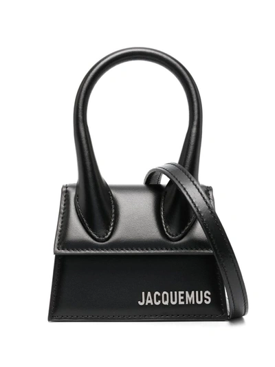 Jacquemus Le Chiquito Mini Leather Bag In Black