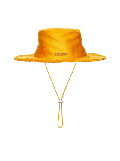 Jacquemus Yellow 'le Bob Artichaut' Bucket Hat In Orange
