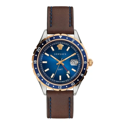 Versace Men's Hellenyium 42mm Quartz Watch In Brown