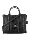 Marc Jacobs The Croc-embossed Medium Tote In Black