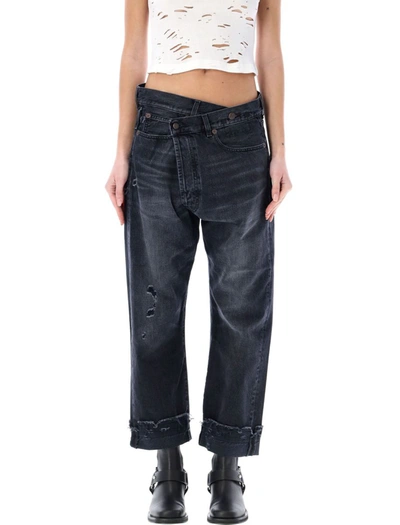 R13 Casual Jeans In Jake Black