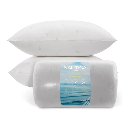 Nautica Sleep Max Sailboat Print Standard/queen 2pc Pillows In Gray