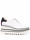 Stella Mccartney Sneakers Con Zeppa Elyse In White