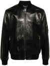 VERSACE VERSACE BLOUSON SOLID LEATHER EMBROIDERY CLOTHING