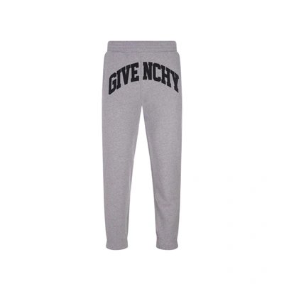 Givenchy Logo Embroidery Joggers In Grey