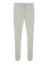 PT TORINO SARTORIAL SLIM FIT WHITE TROUSERS IN COTTON BLEND MAN