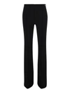 LIU •JO TAILORED HIGH WAISTED BLACK PANTS IN STRETCH FABRIC WOMAN