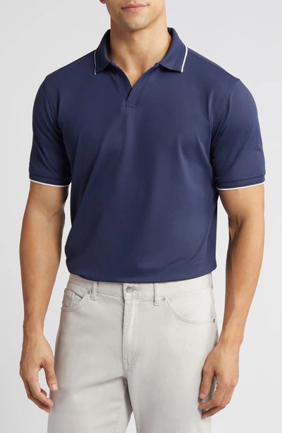 Peter Millar Crown Summertime Performance Mesh Polo In Navy