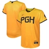 NIKE TODDLER NIKE  GOLD PITTSBURGH PIRATES CITY CONNECT REPLICA JERSEY