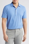 Peter Millar Crown Crafted Soul Performance Mesh Polo In Cascade Blue