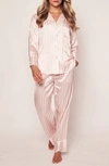 PETITE PLUME STRIPE MULBERRY SILK PAJAMAS