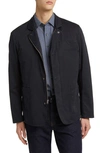 Rodd & Gunn Men's Mayfair Traveller Concealed-zip Blazer In Midnight