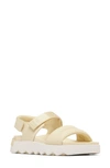 Sorel Viibe Slingback Sandal In Honey White/ Sea Salt