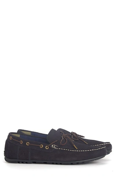 Barbour Jenson Mens Shoes In Navy Suede