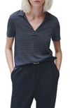 Rag & Bone The Knit Polo In Navystrp