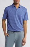 PETER MILLAR DRUM STRIPE PERFORMANCE JERSEY POLO