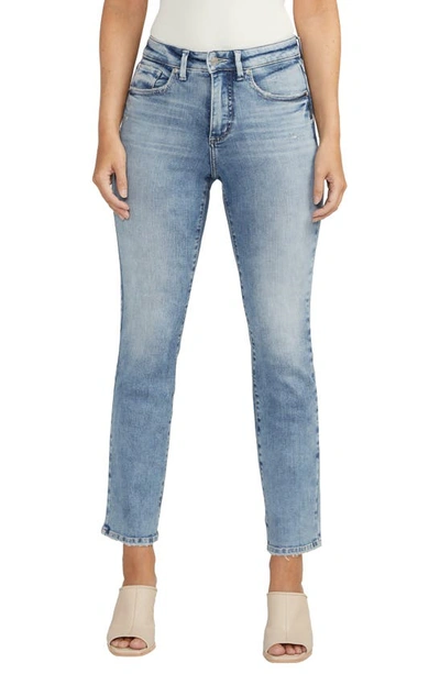 SILVER JEANS CO. SILVER JEANS CO. ISBISTER HIGH WAIST STRAIGHT LEG JEANS