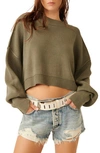 FREE PEOPLE FREE PEOPLE EASY STREET CROP PULLOVER