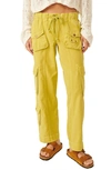 FREE PEOPLE TAHITI HERRINGBONE CARGO PANTS