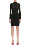 Wolford Simkhai Warp Knit Logo Mini Dress In Black