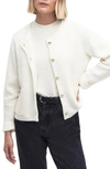 Barbour Celeste Knit Jacket In Antique White