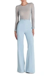 NADINE MERABI MISHA BEADED LONG SLEEVE WIDE LEG JUMPSUIT