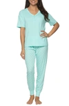 Felina Jessie Henley Pajamas In Island Paradise / White Dots