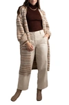 SAACHI STRIPE KNIT COATIGAN